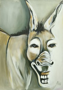 Luigi - Acryl auf LW - 50 x 70 cm - © Anja Hühn 2021