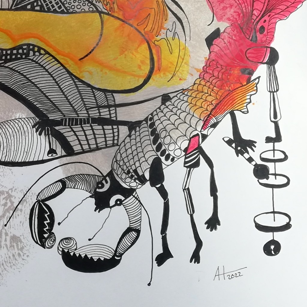 Strassenmusiker (Ausschnitt) - Rythmushummer Jonatan - © Anja Hühn2022